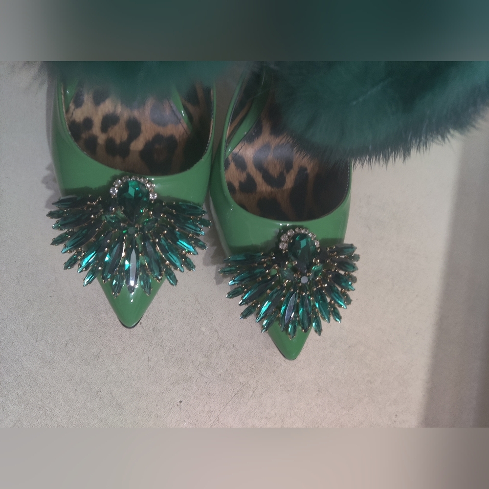 Philipp Plein Broche Slingback Jewel Heels 36 Size 6 - Picture 2 of 11